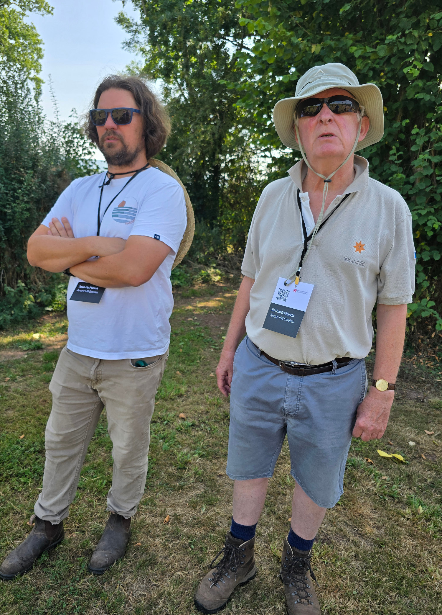 Jean du Plessis and Richard Morris at Ancre Hill Estates Ancre Hill